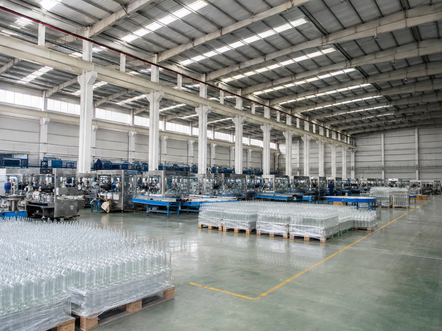 Bright Glassware glass packaging factory workshop overview