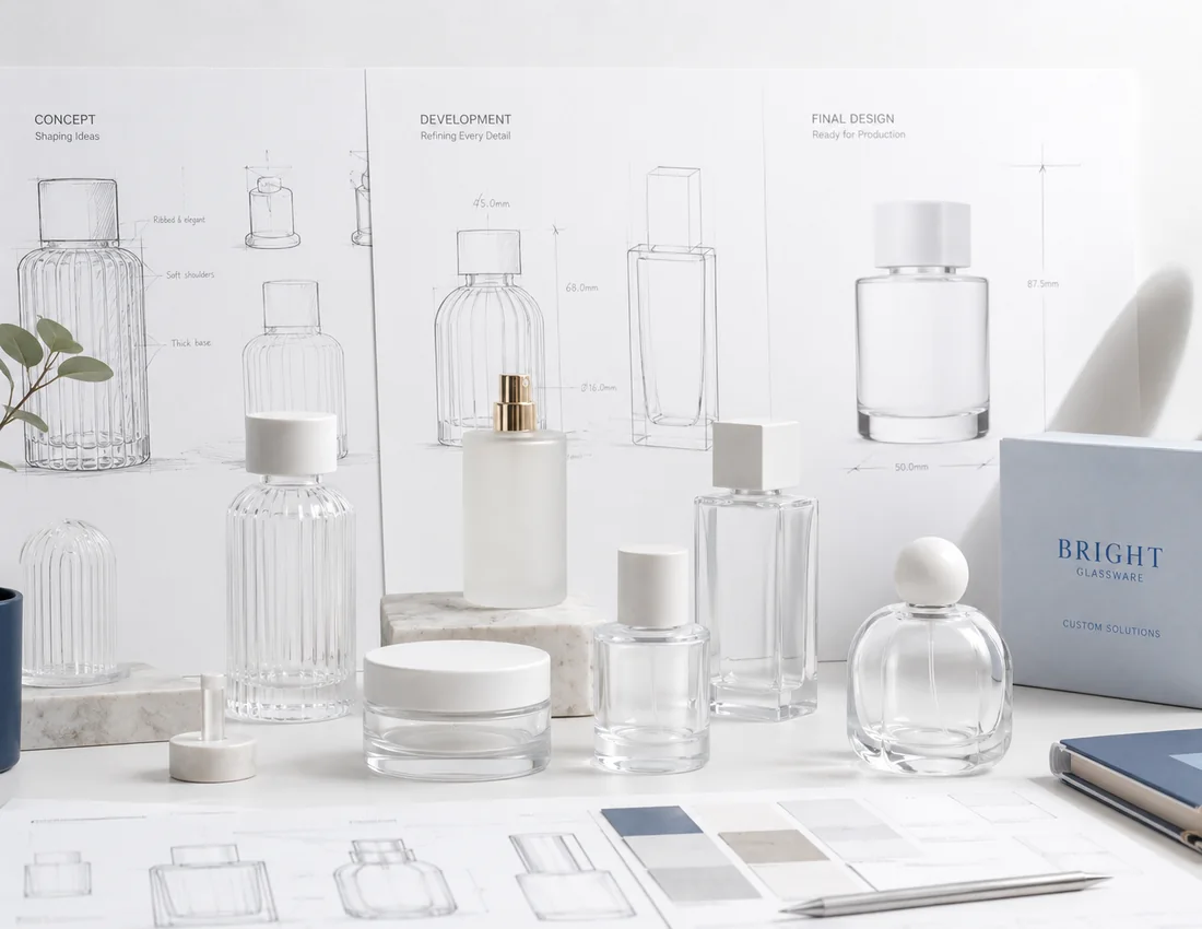 Custom glass bottle mold development from validated design to production-ready glass packaging