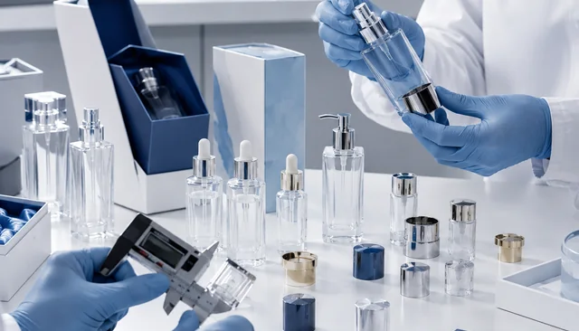 Glass packaging manufacturing and production with quality inspection, assembly and factory workflow