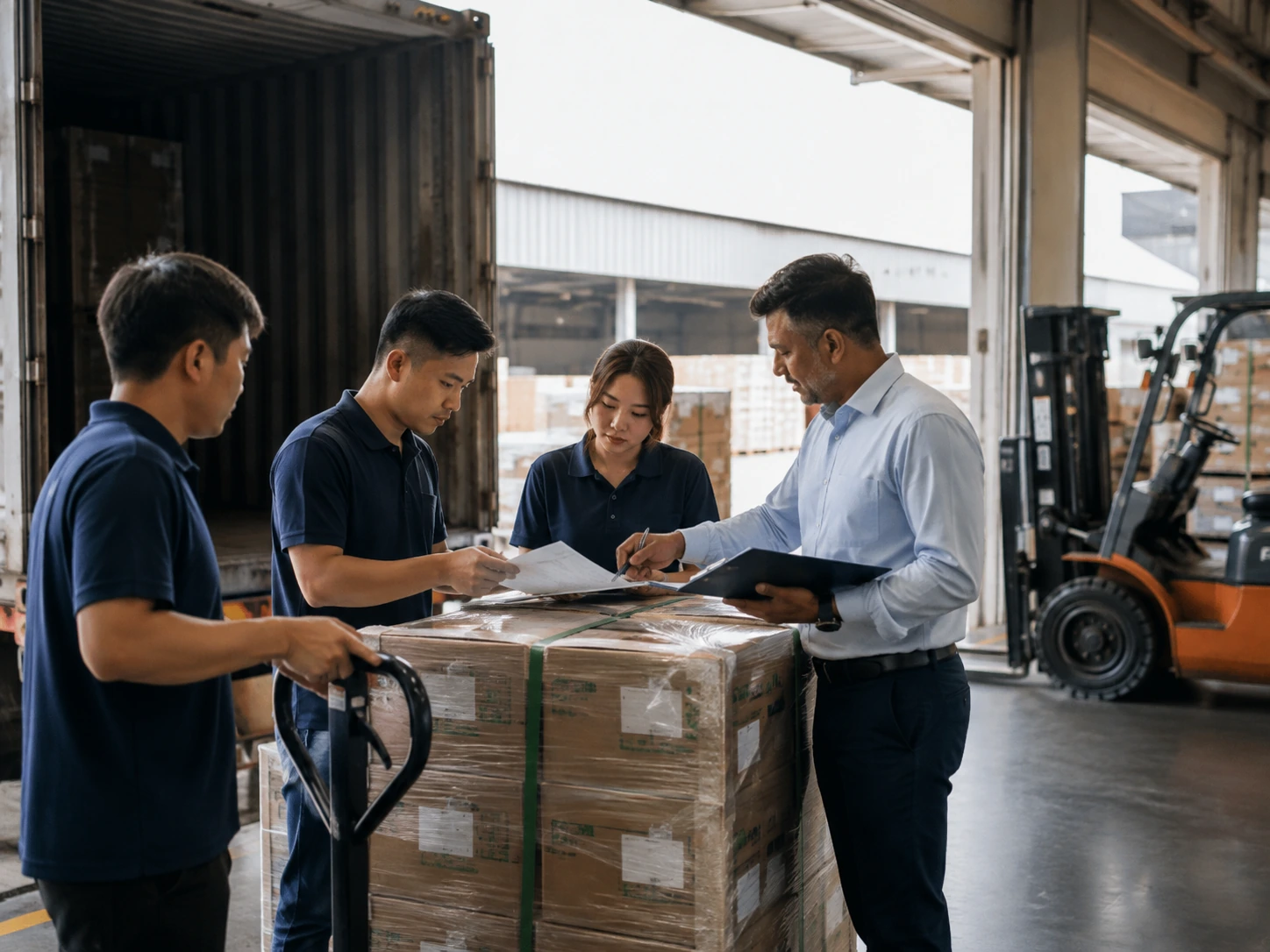 Export packing list invoice and shipment documentation